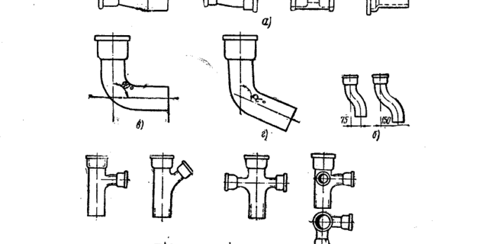 Размеры чугунной канализационной трубы старого образца