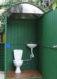 Туалет из профнастила